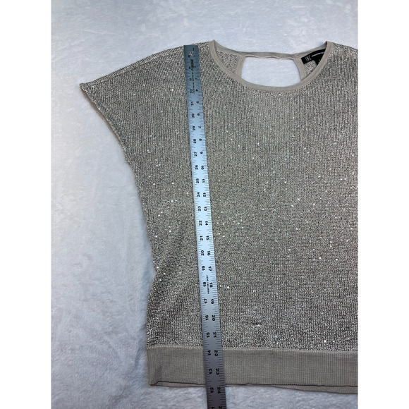 inc international concepts Short sleeve gold sweater with sequins (0225) - Picture 7 of 7